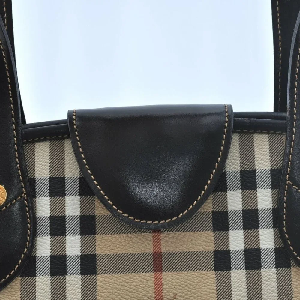 Authentic Burberrys Nova Check Shoulder Hand Bag